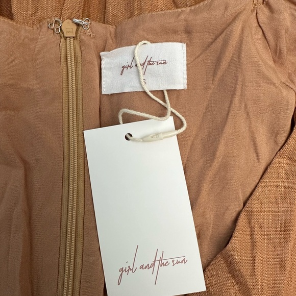 Girl and the Sun Lorey Dress in Tan NWT - Picture 7 of 8
